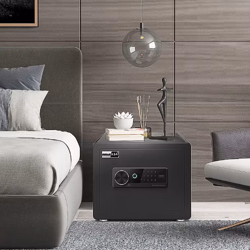 Casseforti ad alta sicurezza per uffici di hotel Cassetta di sicurezza elettronica in acciaio per deposito digitale con impronte digitali